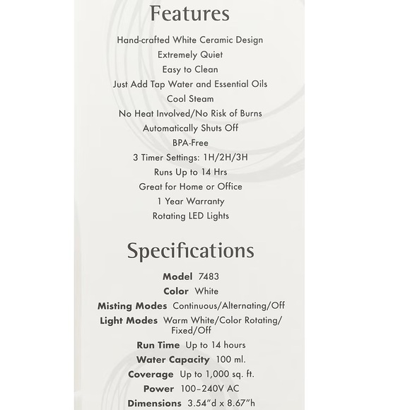 NWT Ceramic Diffuser - Picture 3 of 4